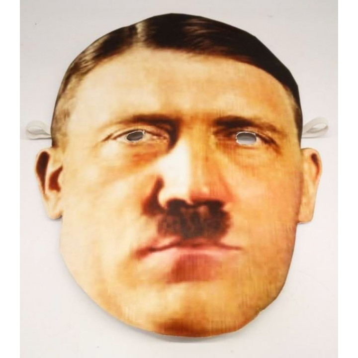 Adolfa Hitlera kartona maska, izjokošanai, ballītēm, karnevāliem, fotosesijām, performanciem