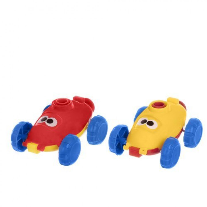 Aerodynamic educational toy, children's cars with balloons riding by the air