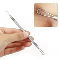 Metal blackhead and acne removal stick