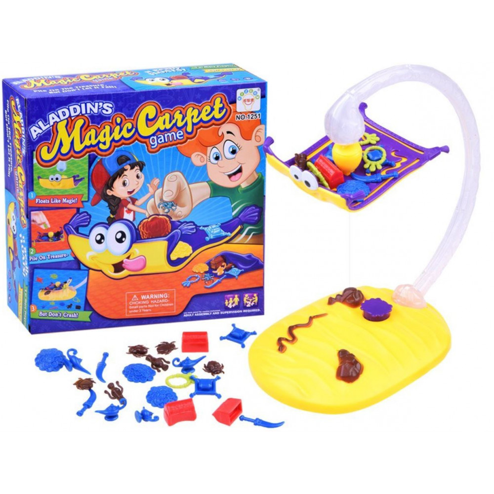 Board game for the development of agility and concentration - Aladdin's Magic Carpet