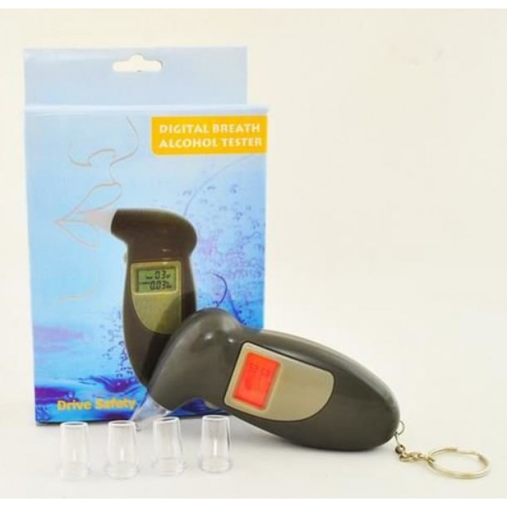 Alcohol tester with LCD screen, test and drive safely