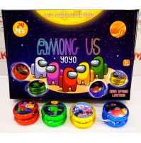 Childrens developing toy for coordination and dexterity, LED skilltoy YoYo - Among Us