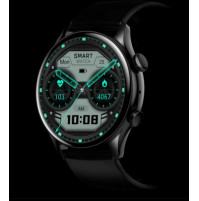 Stylish smart men's waterproof IP68 electronic watch with AMOLED display, built-in NFC chip, Bluetooth