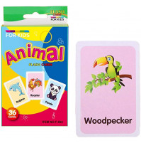 Flashcards for learning animal names and numbers