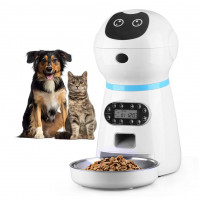 RENT. Electronic Automatic Feeder with Video Camera, Pet Food Dispenser, Pet Food Drinker for Dogs, Cats