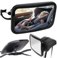 Regulējams galvas balsta spogulis bērnu uzraudzībai automašīnas kustības laikā