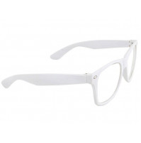 Stylish glasses, frames in the style of Ray Ban Wayfarer, with simple clear lenses, without diopters, with UV filter
