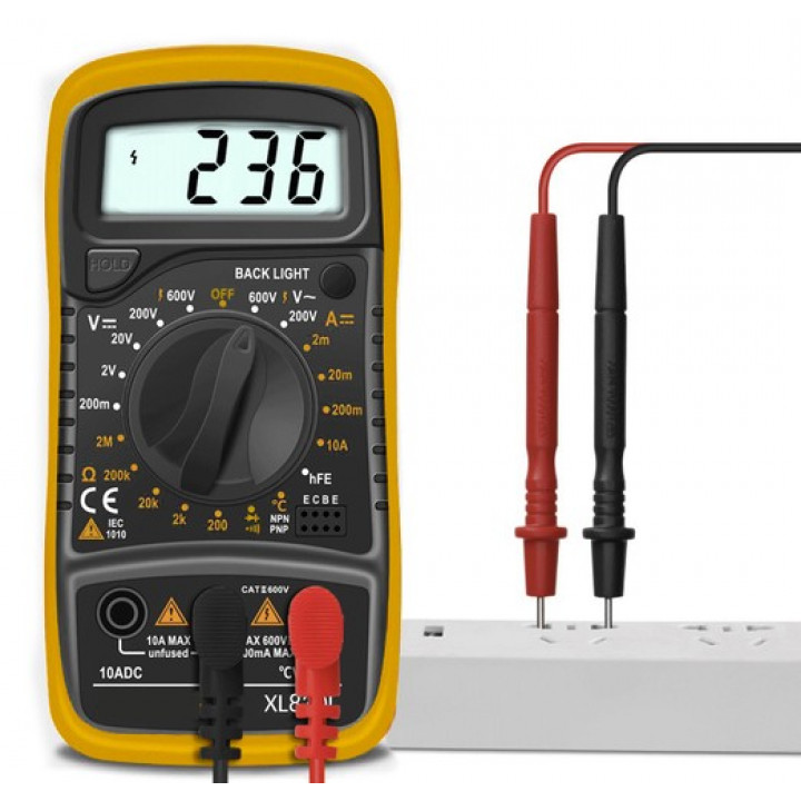 Professional handheld multimeter for continuity testing, diodes - Bigstren