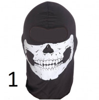 Stylish balaclava with skull for motorcyclists, bikers and active people