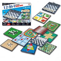 A set of board games 12 in 1 - ludo, snake and ladders, chess, checkers