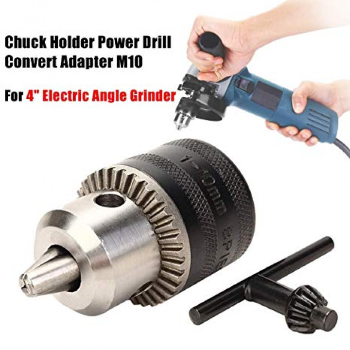 Adapter for angle grinder - drill 10 mm
