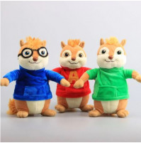 Chipmunks Alvin, Theodore or Simon toy from movie Alvin and the Chipmunks