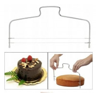 Knife string for easy cutting of cakes and bisquits
