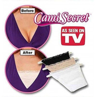 Bib to hide a defiant neckline, a solution for open tops and dresses - Cami Secret