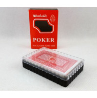 Set of classic playing cards in a plastic case