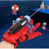 Interactive childrens toy, Spider-Man glove, Spiderman, shooting suction cups