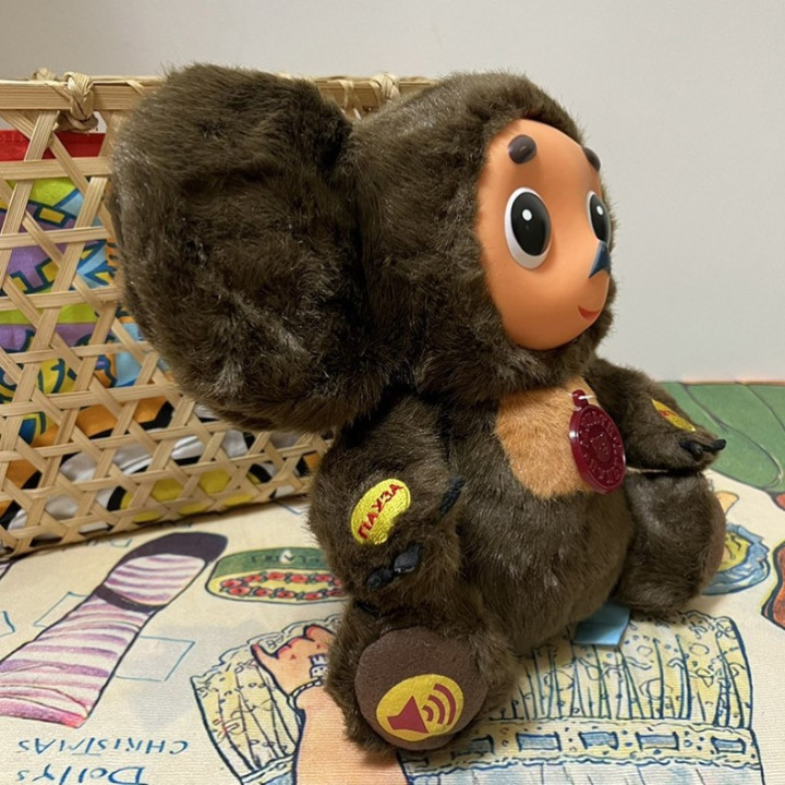 6 Cheburashka Doll Russian Cartoon Plush Toy Stuffed Чебурашка Мягкая  Игрушка