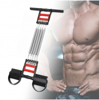 Multifunctional expander with pedals, for pumping up the muscles of the chest, arms, shoulders, 5 springs, 30 kg