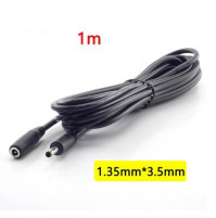 Cable, power adapter extension for CCTV cameras, DC Female Male 3.5 x 1.35 mm