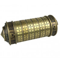 Cryptex mini safe box with a riddle, a secret chest from the movie The Da Vinci Code, a lock for escape rooms