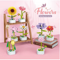 Exclusive analogue of Lego, constructor Flowers, Rafflesia, Stapelia Grandiflora, Echeveria, cactus Echinopsis Tubiflora