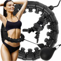 Gymnastics Massage Weighted Hula Hoop with Gravity Ball for Waistline Workout