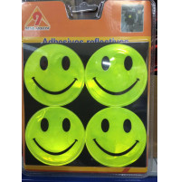 Keep Smiling icon safety reflectors for kids road safety