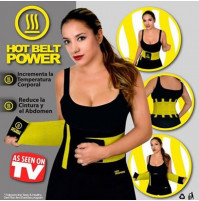 Антицеллюлитный неопреновый пояс для похудения на липучке Hot Body Shape Power Belt