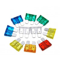Set of flat fuses of different resistances for cars, motorcycles