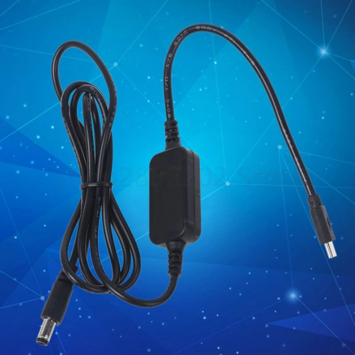 DC12v ligzda vai USB C Type C PD 5v līdz 12v pārveidotājs, universāls klēpjdatora strāvas adapteris un barošanas kabelis