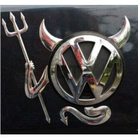 3D uzlīme foršiem vāģiem VW, BMW - Dēmoniska sātana uzlīme