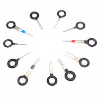 11 Pcs Auto Car Plug Circuit Board Wire Harness Terminal Extraction Pick Connector Crimp Pin Back Needle Remove Tool