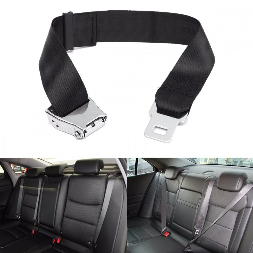Plane seat belt extension for airplane seat, 40-70 cm