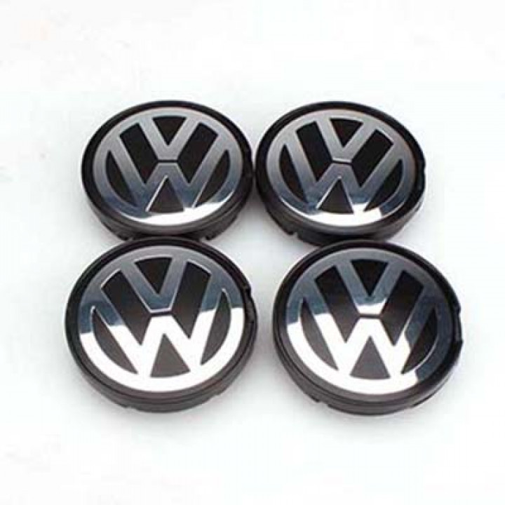 Volkswagen Hub Logo Emblem Wheel Cente, 65mm