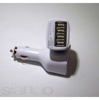 12 V / 4 x USB -  lādētājs no auto piepīpētāja
