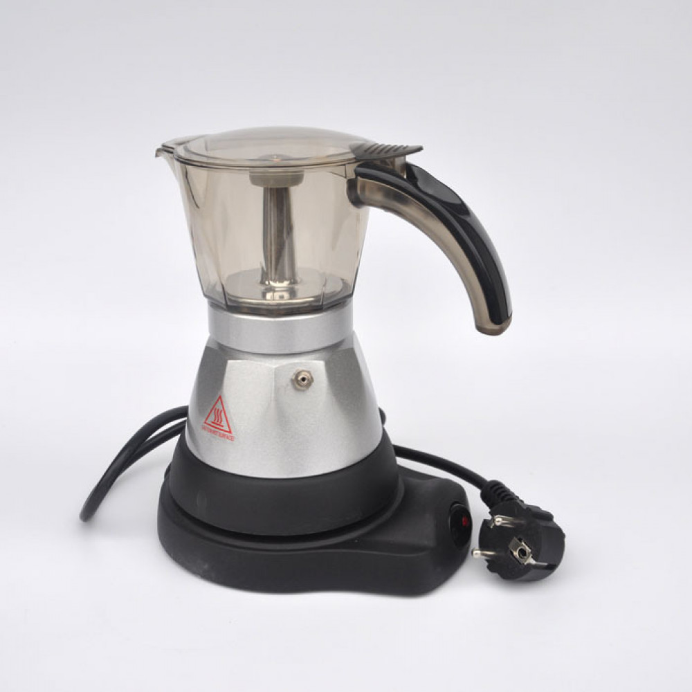 Elektriskā itāļu geizera kafijas mašīna espresso pagatavošanai