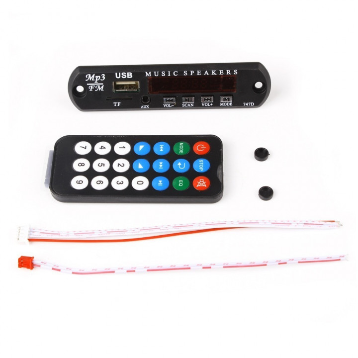 USB MP3 Module Bluetooth 12V MP3 WMA Decoder Board Audio Module FM AUX USB  TF Radio for Car Remote Music Speaker