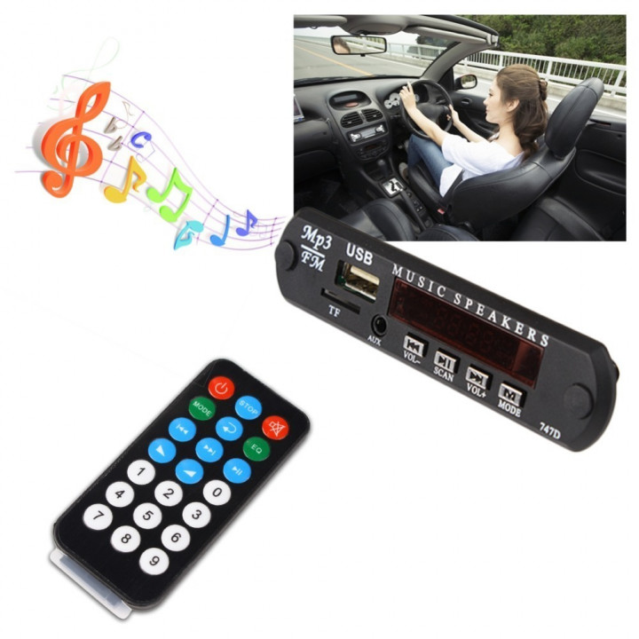 USB MP3 Module Bluetooth 12V MP3 WMA Decoder Board Audio Module FM AUX USB  TF Radio for Car Remote Music Speaker