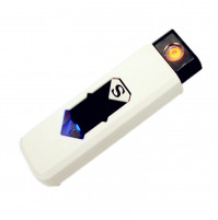Stylish compact safety USB lighter with protective cap