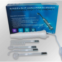 Дарсонваль, физиотерапевтический аппарат Darsonval с красными или фиолетовыми электродами для домашней дарсонвализации
