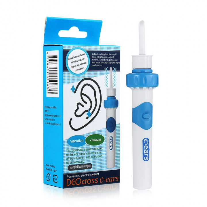 C-ears vakuuma ausu tīrītājs ar mīksto uzgali bērniem un pieaugušajiem