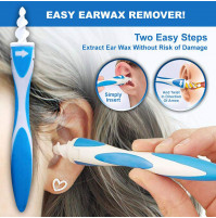 Find Back daudzfunkcionāls ausu tīrīšanas līdzeklis - mīkstās ausu sēras izņemšanas spirāles - komplekts ar 16 silikona spirālēm ausu tīrīšanai