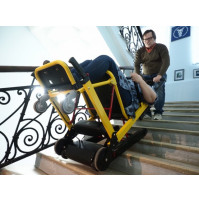 RENT a DRAGON folding caterpillar electric stair climber with a wheelchair, lift with stretcher handles for carrying people in multi-storey buildings