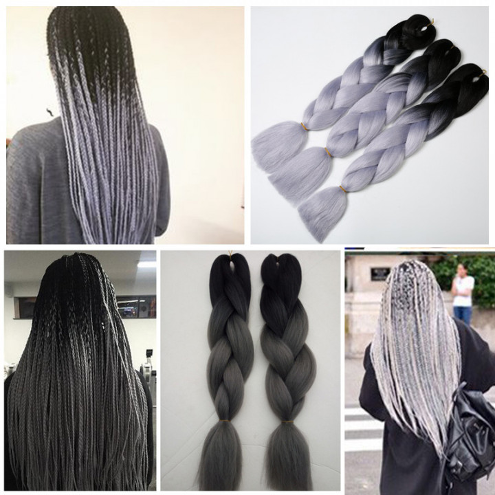 Приплетные, накладные косички из искусственных волос для волос любой длины Канекалон