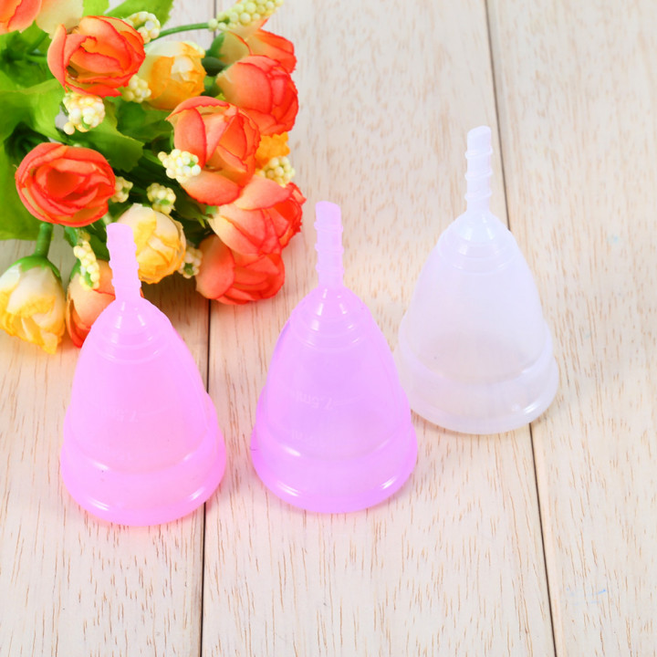 Medical grade silicone menstrual cup for women