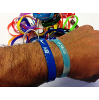 Stylish accessory - silicone bracelet with print