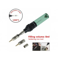 Compact gas soldering iron