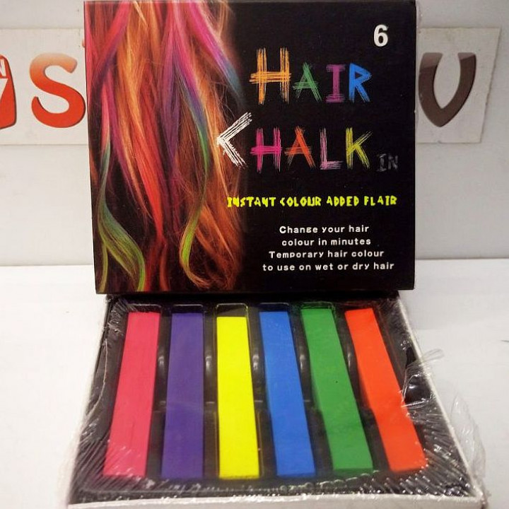 6 vai 24 matu krāsošanas krītiņi Hair Chalk Hot Huez matu krāsošanai
