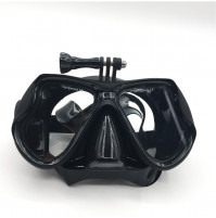 Pretaizsvīšanas niršanas maska ar GoPro kameras montāžas savienojumu