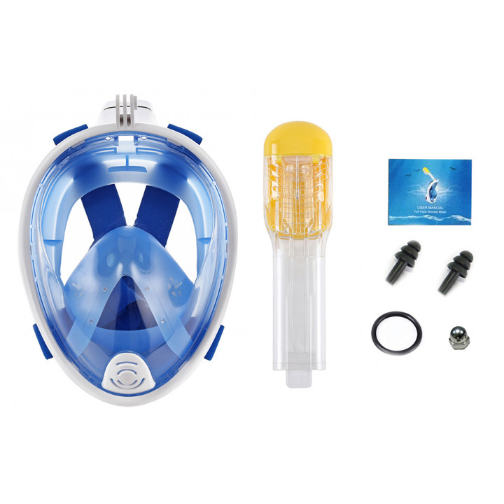 Profesionālā niršanas maska ar stiprinājumu Go Pro kamerai zemūdens peldēšanai
